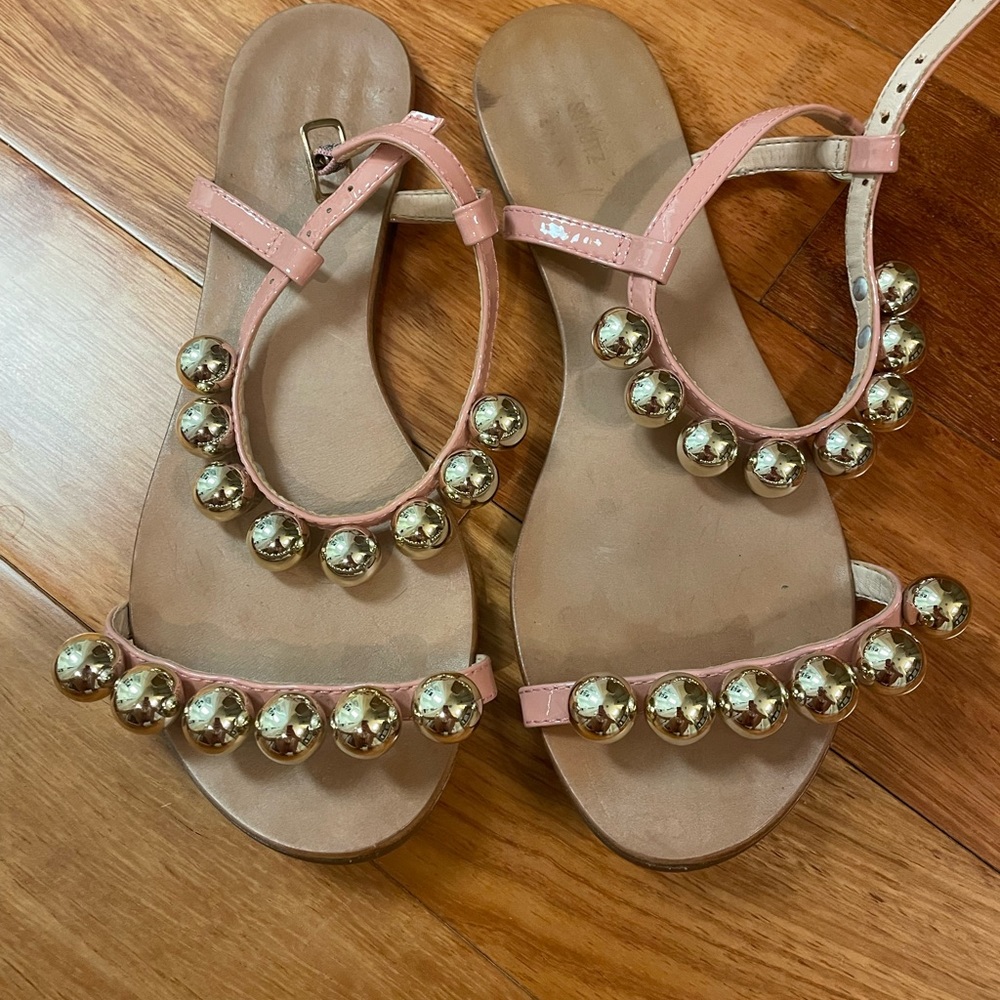 Gold sandals